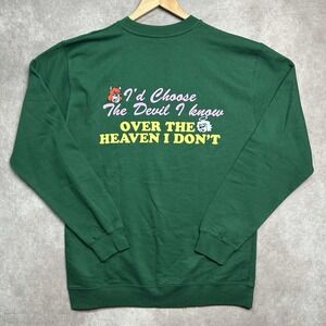Renee Rapp Sz XL Green Sweatshirt I'd Rather Chose The Devil I Know… Crewneck